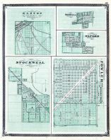 Elston, Boswell, Oxford, Stockwell, Fowler, Indiana State Atlas 1876